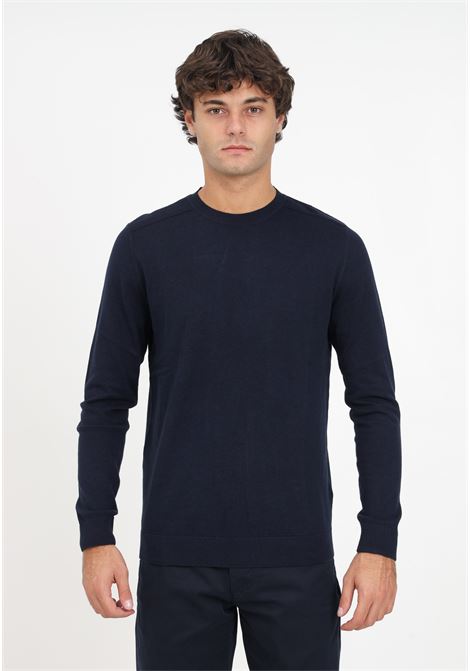 Blue men's cotton sweater SELECTED HOMME | 16074682Navy Blazer